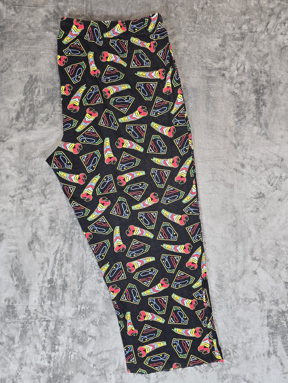 Vintage Y2K Dc Comics Superman Sleepwear Pants Size 4XL Pajama